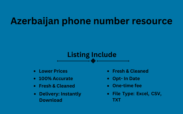 Azerbaijan phone number resource