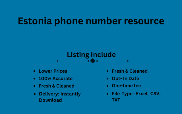 Estonia phone number resource