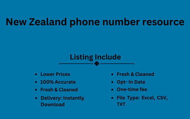 New Zealand phone number resource